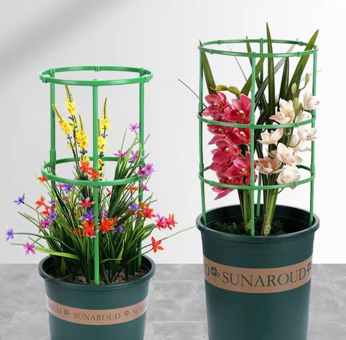 Garden Plant Support Stakes, Stackable Plastic Plant Support, Flower Support Stack For Outdoor And Indoor Garden Plant Support Stakes, Stackable Plastic Plant Support, Flower Support Stack For Outdoor And Indoor